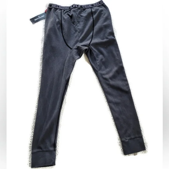 True Religion Men's Charcoal Thermal Pant NWT - Picture 2 of 8